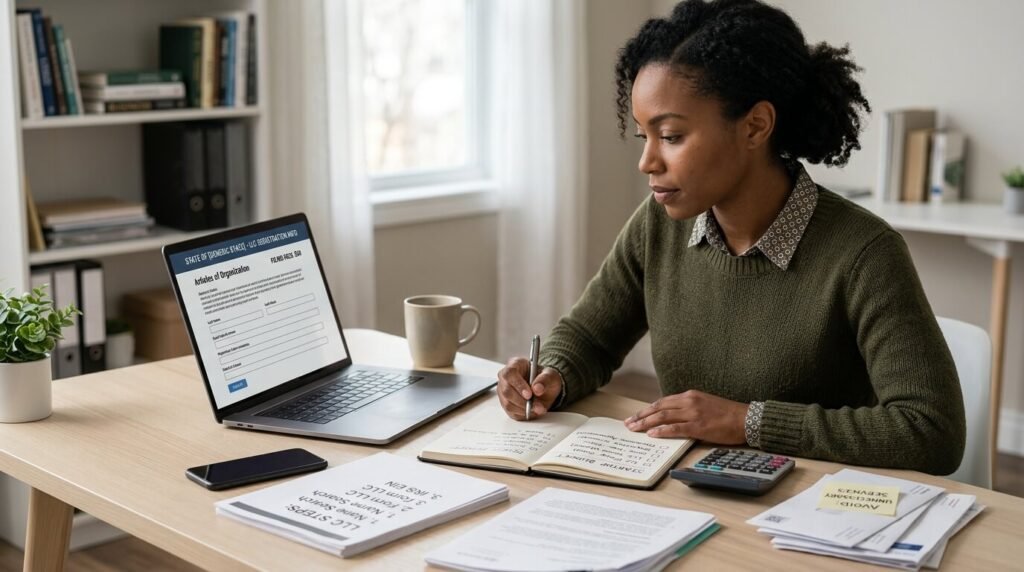 Entrepreneur planning the cheapest way to form an LLC